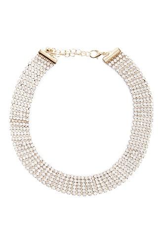 Forever21 Tiered Rhinestone Choker