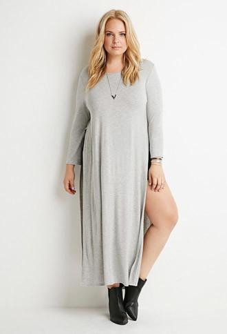 Forever21 Plus High-slit Tunic