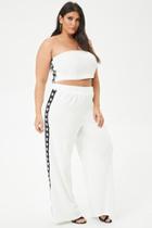 Forever21 Plus Size Star-striped Wide-leg Pants