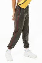 Forever21 Coated Piped-trim Joggers