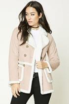Forever21 Women's  Faux Shearling-lined Coat