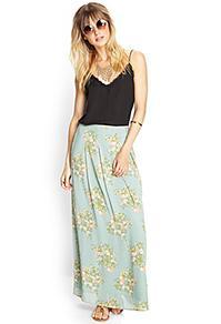 Forever21 Floral Maxi Skirt