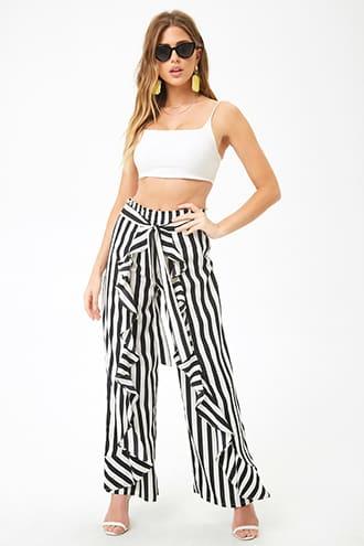 Forever21 Ruffle Wrap-front Pants