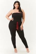 Forever21 Plus Size Ribbed Tube Jumpsuit