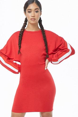 Forever21 Multicolor Striped-trim Mini Dress