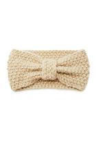 Forever21 Fuzzy Bow Headwrap (oatmeal)