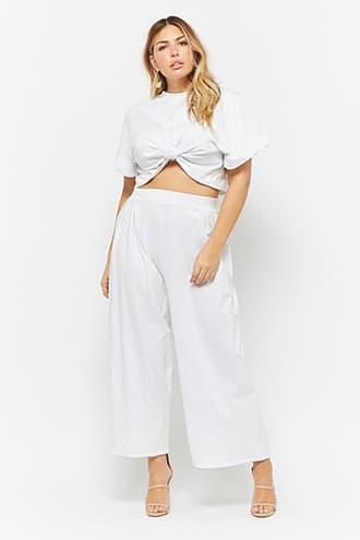 Forever21 Rebdolls Inc. Plus Size Crop Top & Pants Set