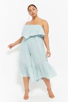 Forever21 Plus Size Boho Me Flounce Palazzo Jumpsuit