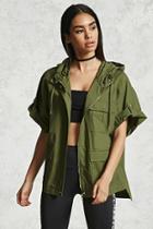 Forever21 Short-sleeve Utility Jacket