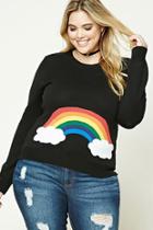 Forever21 Plus Size Rainbow Sweater