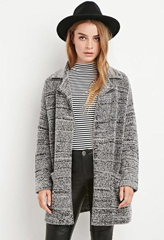 Forever21 Collared Loop Knit Cardigan