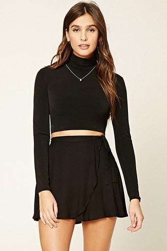 Forever21 Faux-wrap Mini Skirt
