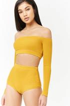 Forever21 Ribbed High-rise Shorts