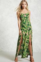 Forever21 Foliage Print Maxi Dress