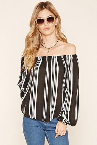 Forever21 Contemporary Striped Blouse