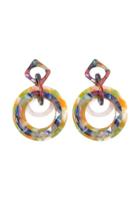 Forever21 Multicolor Faux Shell Drop Earrings