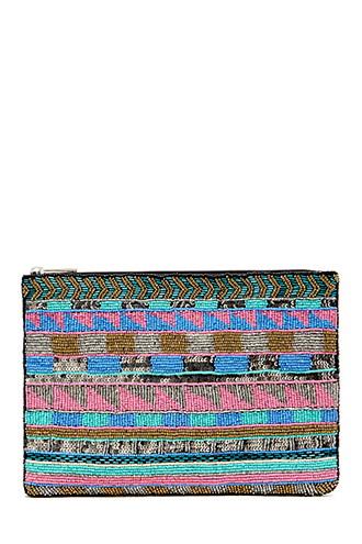 Forever21 Beaded Sequin Clutch