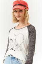 Forever21 The Beatles All You Need Is Love Graphic Raglan Top