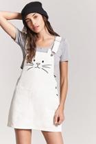 Forever21 Cat Face Overall Dress