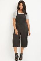 Forever21 Plus Canvas Culotte Overalls