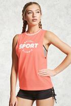 Forever21 Active Graphic Muscle Tank Top