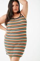 Forever21 Plus Size Striped Open-knit Cami Dress