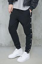 Forever21 Snap-button Moto Joggers