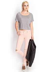 Forever21 Ripped Skinny Jeans