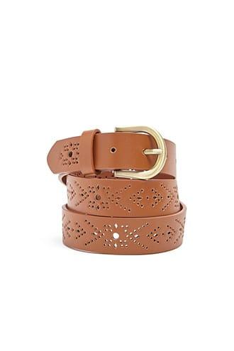 Forever21 Perforated Geo Hip Belt