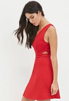 Forever21 Women's  Cutout Fit And Flare Dress
