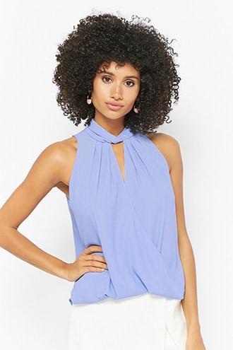 Forever21 Surplice Twist-front Top