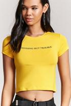 Forever21 Nothing But Trouble Tee
