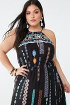 Forever21 Plus Size Tribal-inspired High-neck Dress