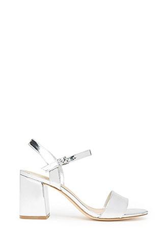 Forever21 Metallic Strappy Heels