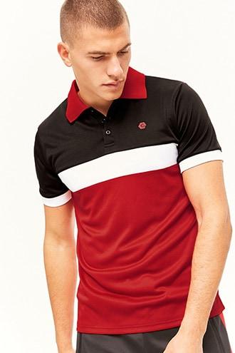 Forever21 Elbowgrease Athletics Colorblock Polo