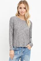 Forever21 Striped Loose-knit Top
