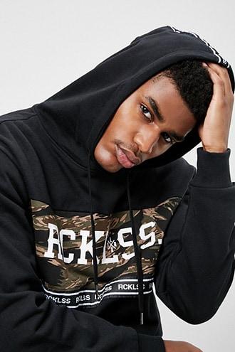 Forever21 Young & Reckless Camo-panel Hoodie