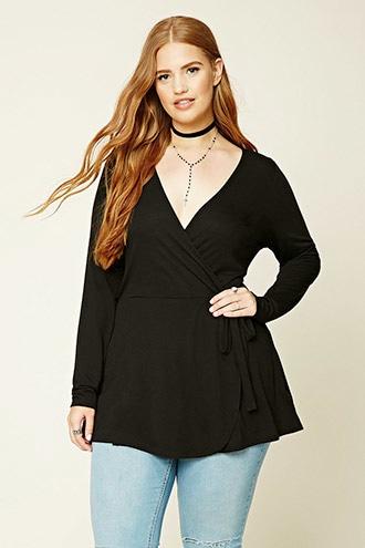 Forever21 Plus Women's  Plus Size Surplice Tunic