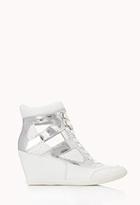 Forever21 Clear Cut Wedge Sneakers