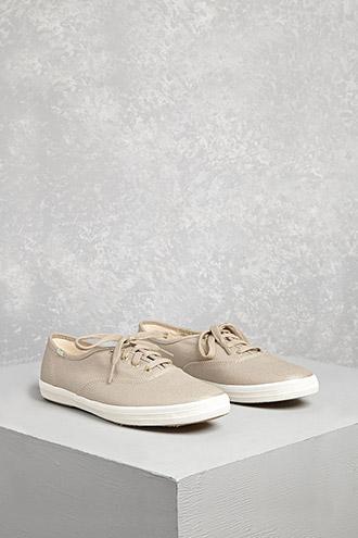 Forever21 Keds Metallic Low-top Sneakers
