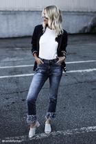 Forever21 Frayed Mid-rise Jeans