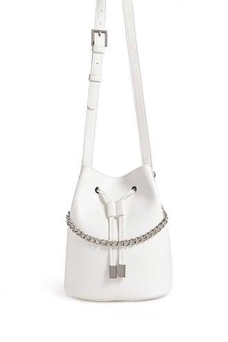 Forever21 Faux Leather Crossbody Bucket Bag