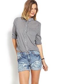 Forever21 Denim Darling Ripped Shorts