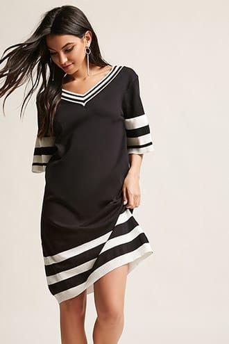 Forever21 Contrast Stripe Dress