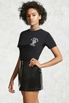 Forever21 Embroidered Cactus Graphic Tee