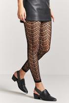 Forever21 Footless Geo Cutout Tights