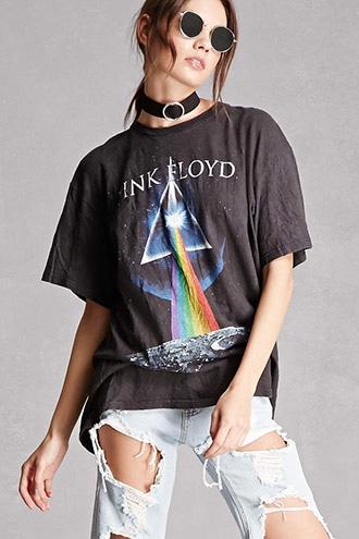 Forever21 Repurposed Pink Floyd Split-back Tee