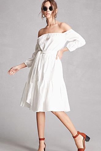 Forever21 Off-the-shoulder A-line Dress