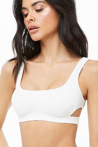 Forever21 Ribbed Cutout Bikini Top