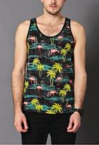 Forever21 Tropical Print Cotton Tank